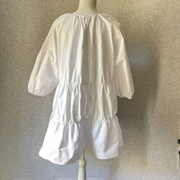 DISSH White Tiered Ruffle Mini Baby Doll Dress, US Size 6 (AU 10) - Picture 3 of 12